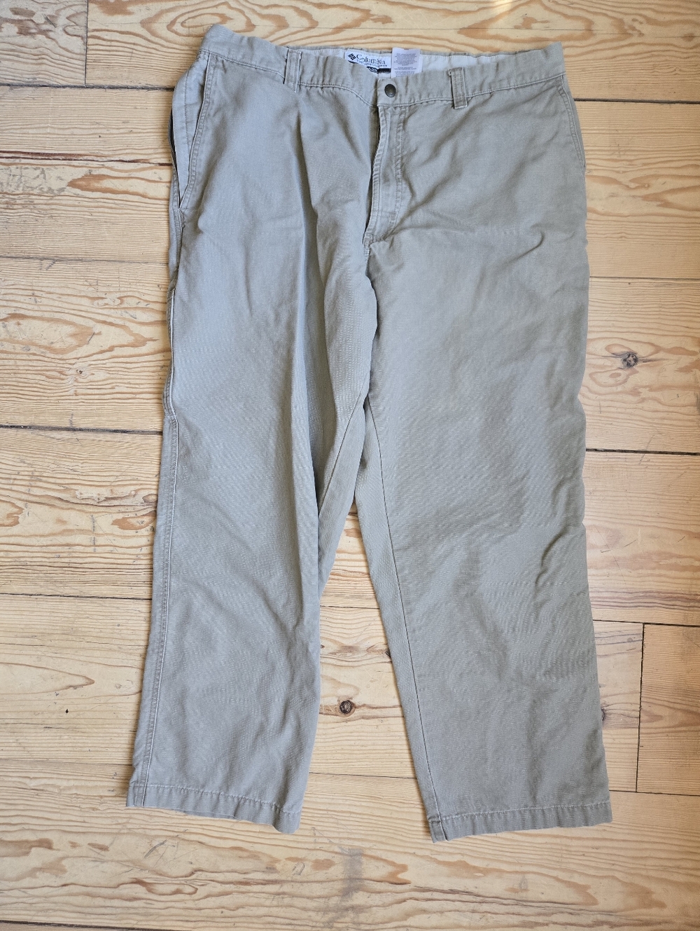 Columbia Khaki Cargo Pants Mens 38 Straight Leg Utility